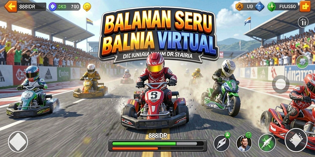 Gameplay balapan seru di 888IDR dengan mobil yang bertenaga.