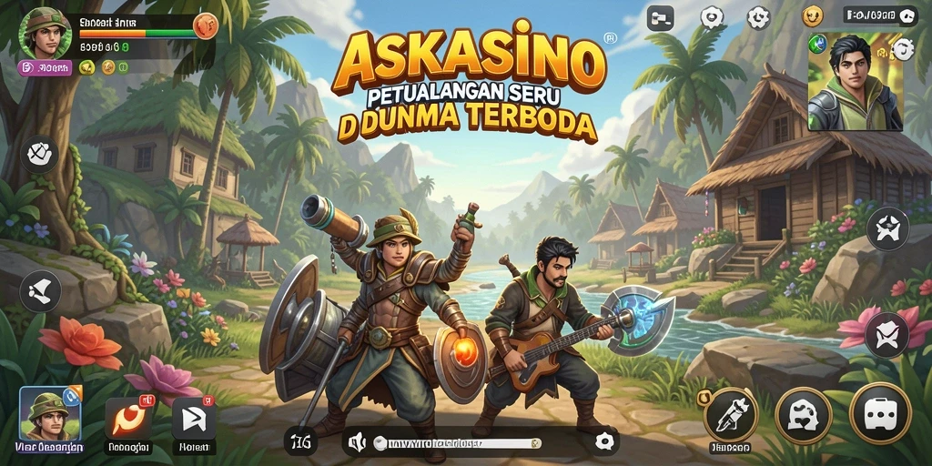 Tampilan gameplay seru dan imersif di dunia terbuka ASKASINO.