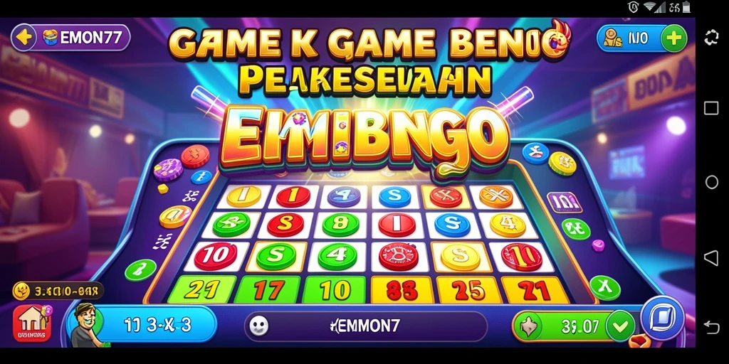 Tampilan gameplay Bingo yang seru dan menegangkan di EMON77.