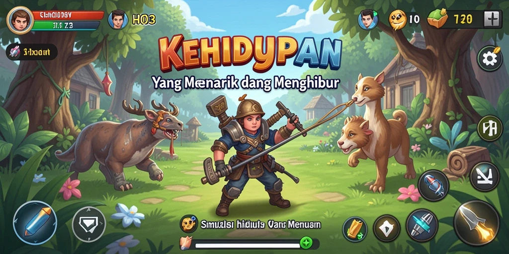Gameplay H03 yang menarik dengan berbagai aktivitas simulasi.