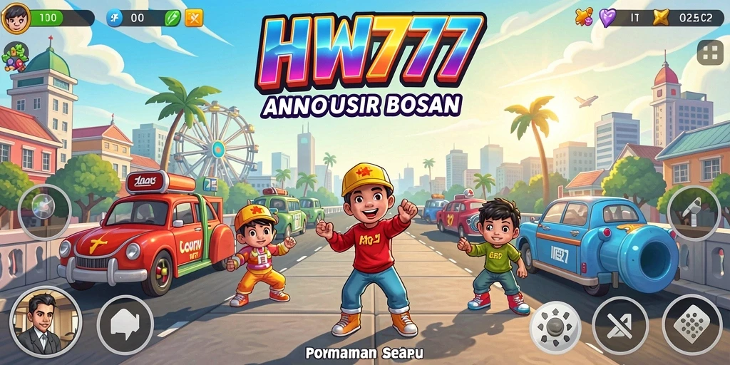 Screenshot HW777 menampilkan gameplay Arcade yang seru dan interaktif.