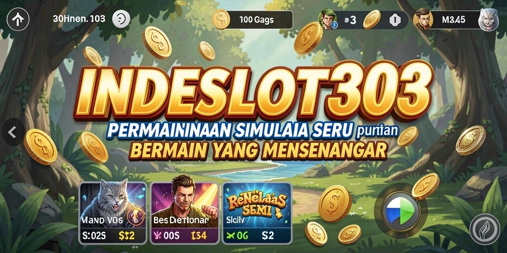 Tampilan gameplay INDESLOT303 yang seru dan imersif.