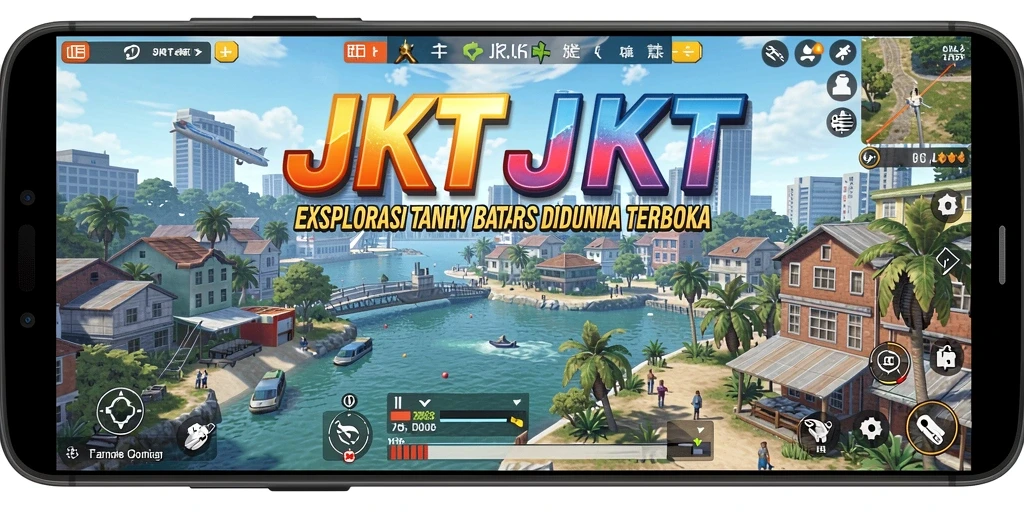 Screenshot gameplay <strong>JKTJKT</strong> menunjukkan eksplorasi bebas di dunia terbuka.