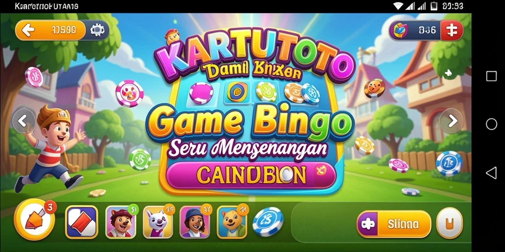 Tampilan gameplay menarik dalam KARTUTOTO dengan suasana Bingo yang seru.