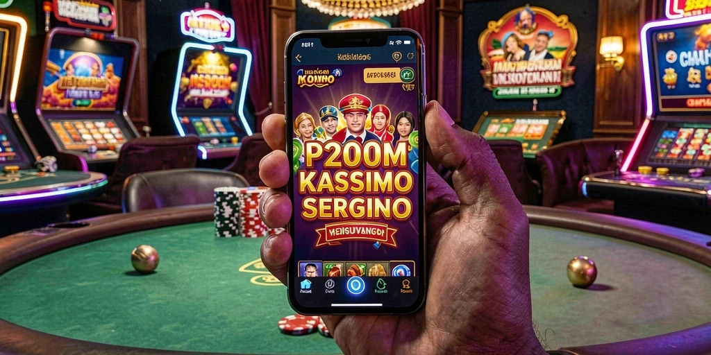 Tampilan permainan P200M yang menarik dan penuh warna.
