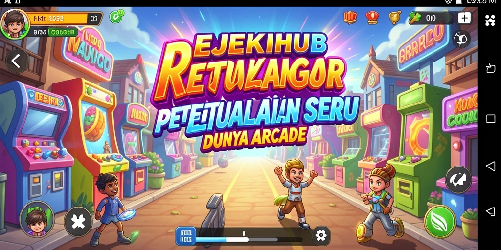 Tampilan gameplay REJEKIHUB yang penuh warna dan dinamis.