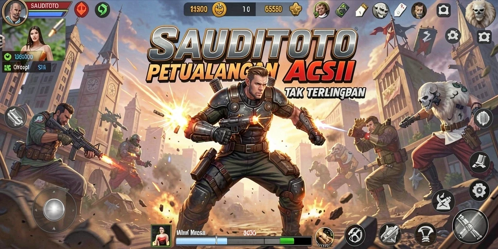 Gameplay seru SAUDITOTO dalam pertarungan ARPG yang dinamis.