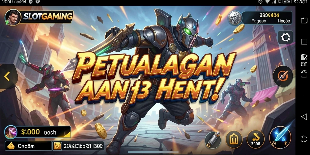 Tampilan gameplay SLOTGAMING yang penuh aksi dan petualangan.