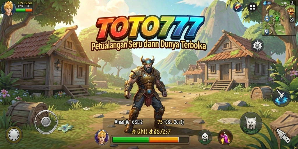 Tangkapan layar gameplay TOTO777 menampilkan pemandangan dunia terbuka yang menakjubkan.