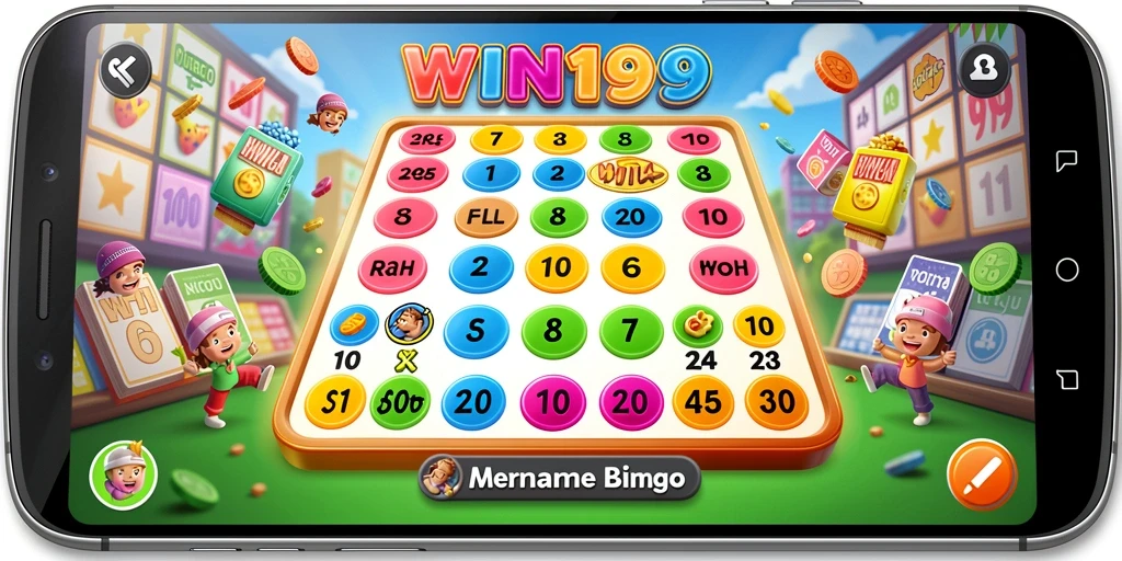 Tampilan gameplay menarik dari aplikasi Bingo WIN199.